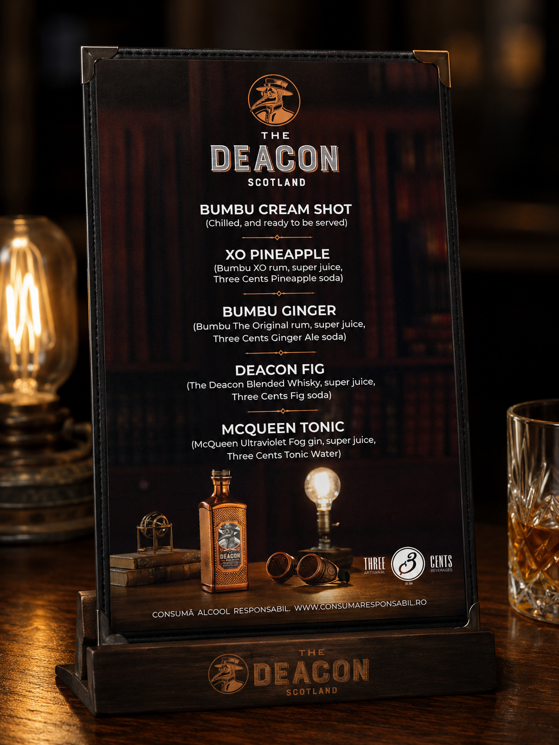 The Deacon menu